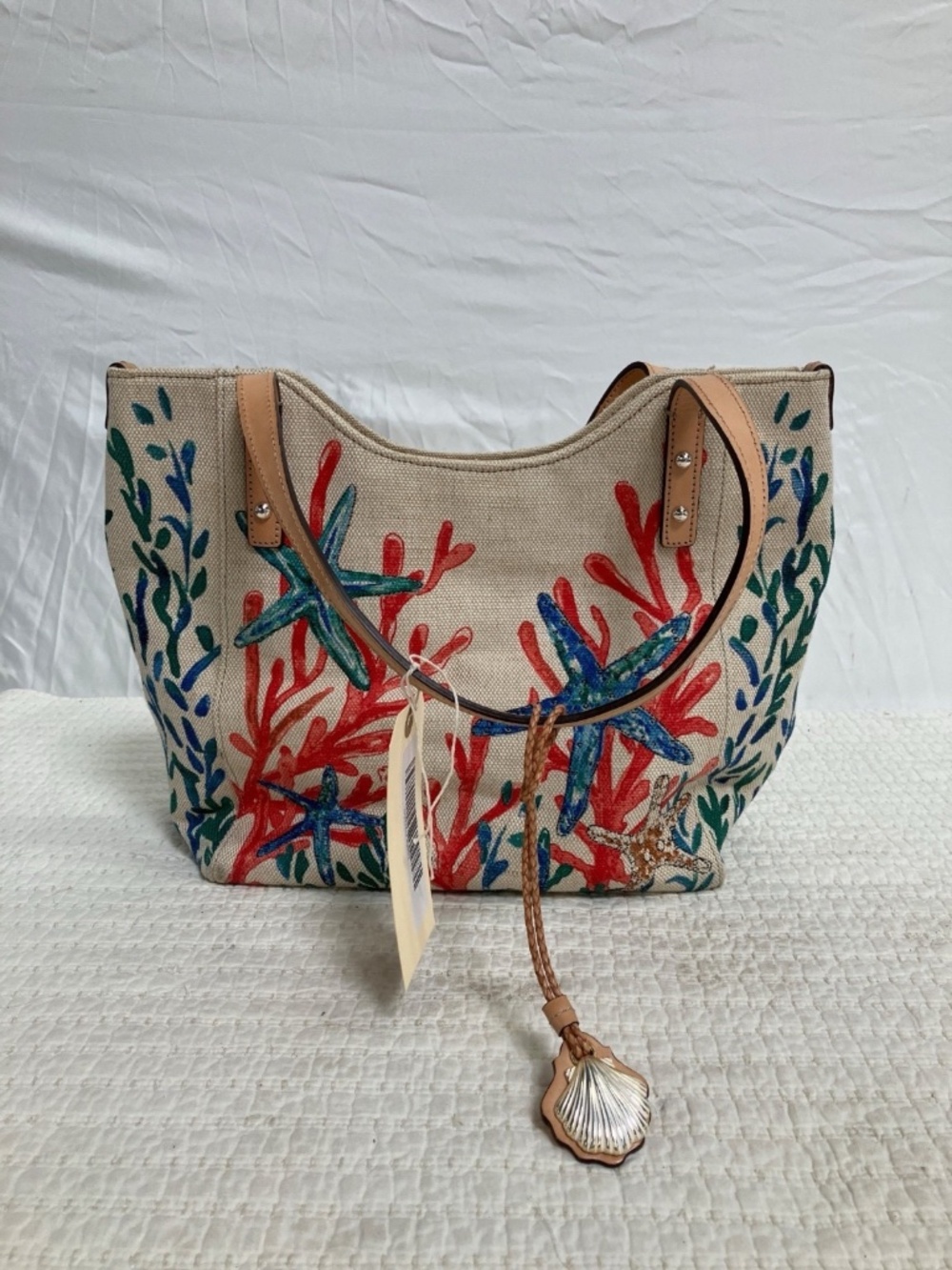 Brighton Canvas/Leather Purse, Under the sea Tote